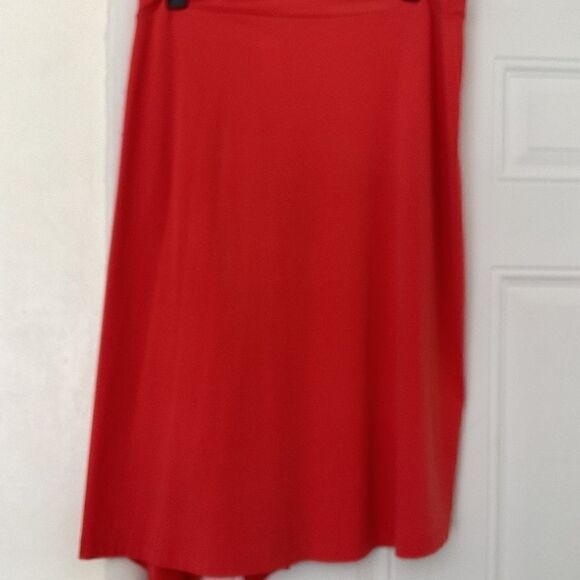 Michael KORS ASYMMETRICAL ORANGE  WOMAN SKIRT SIZE US XL​​ - Picture 5 of 14